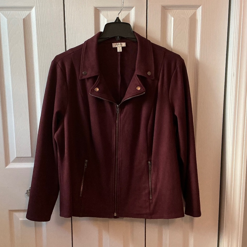 Women’s Style & Co. Faux Suede Bomber Jacket